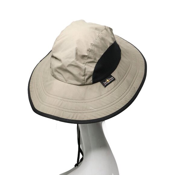 Vintage Sunday Afternoons Wide Brim Hiking Outdoors Hat Khaki Black Adjustable - Picture 4 of 16